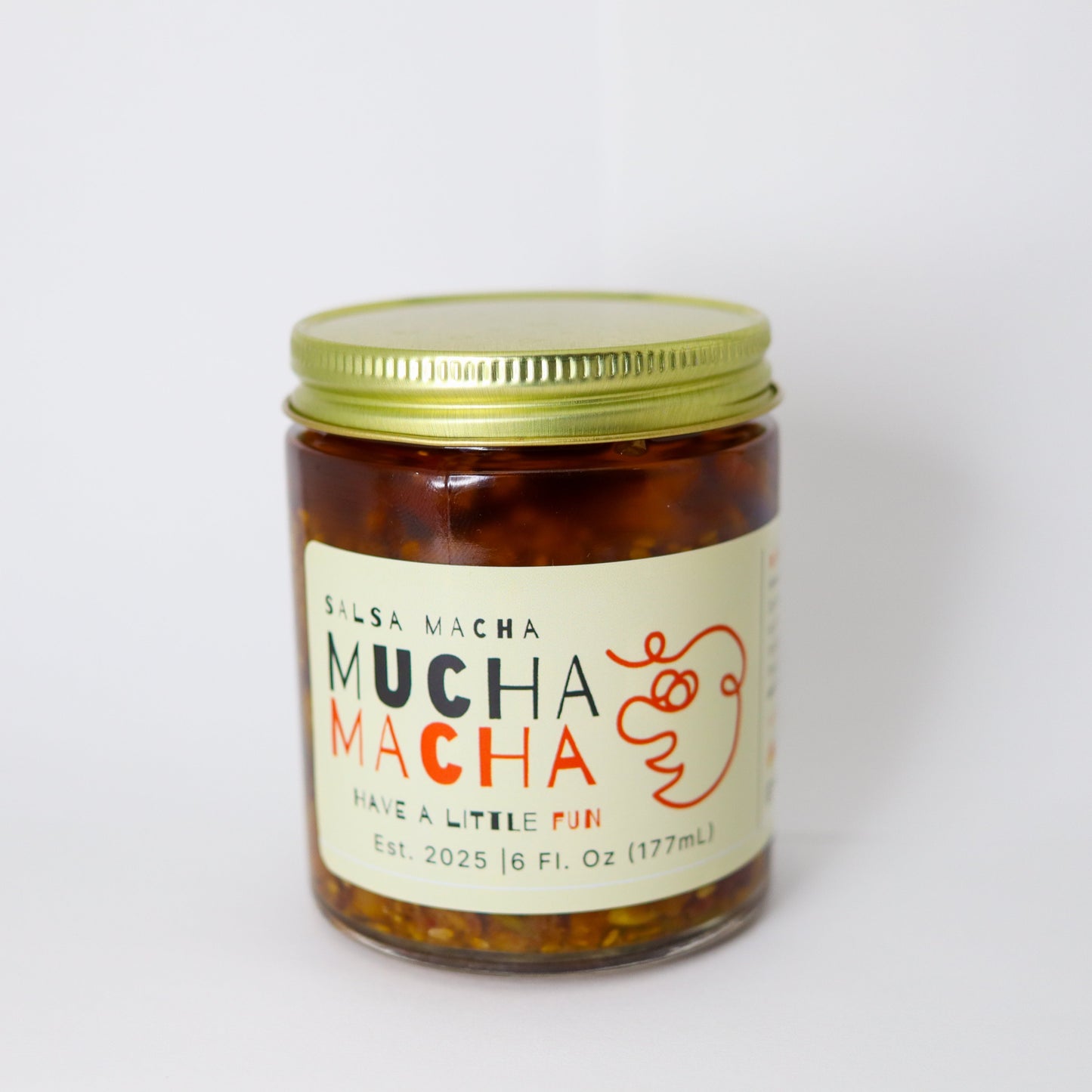 Jar of 'Mucha Mocha' on a white background