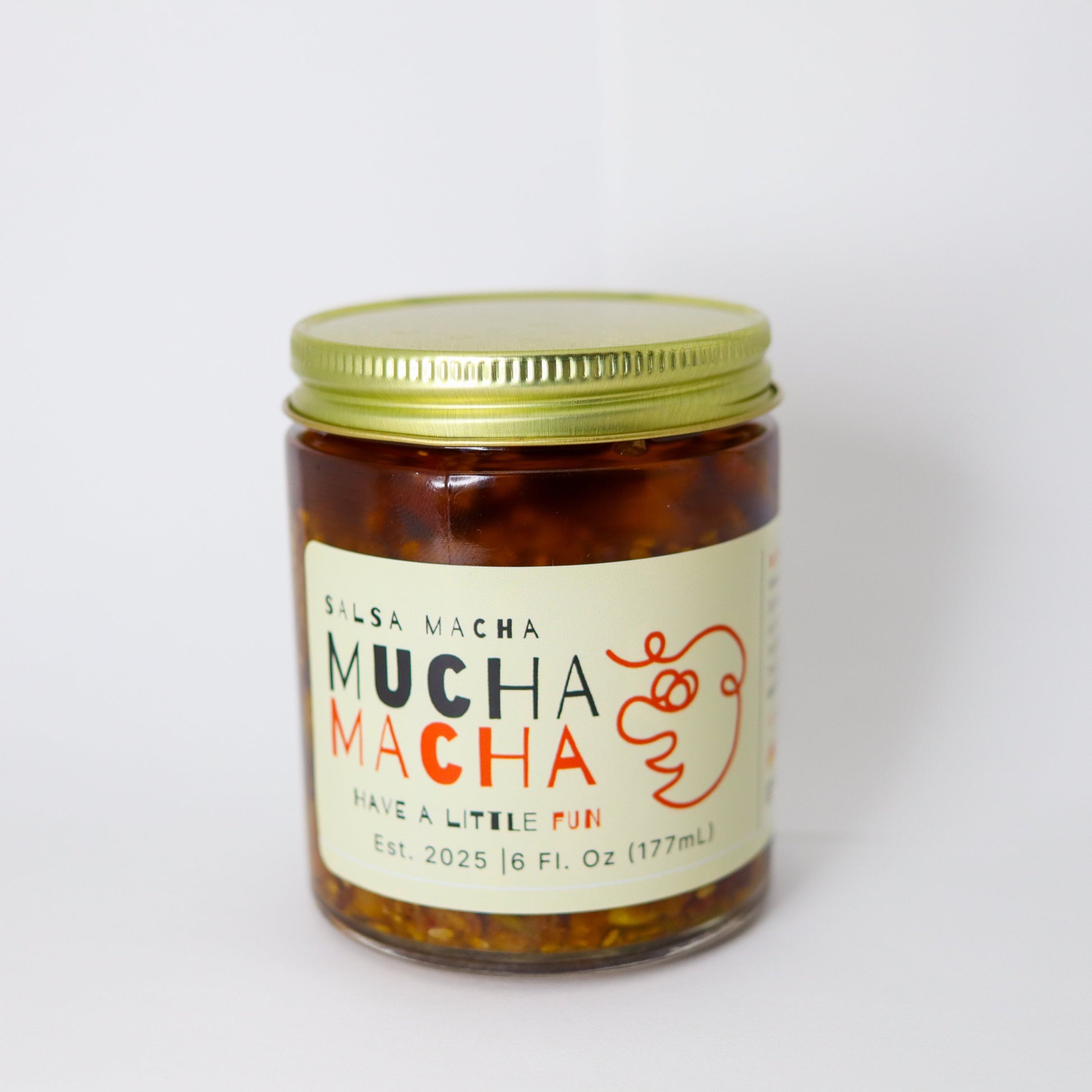 Jar of 'Mucha Mocha' on a white background